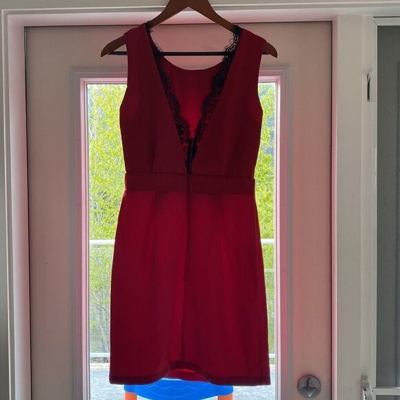 Lulus Red Lace Back Dress for Occasion - Picture 2 of 9